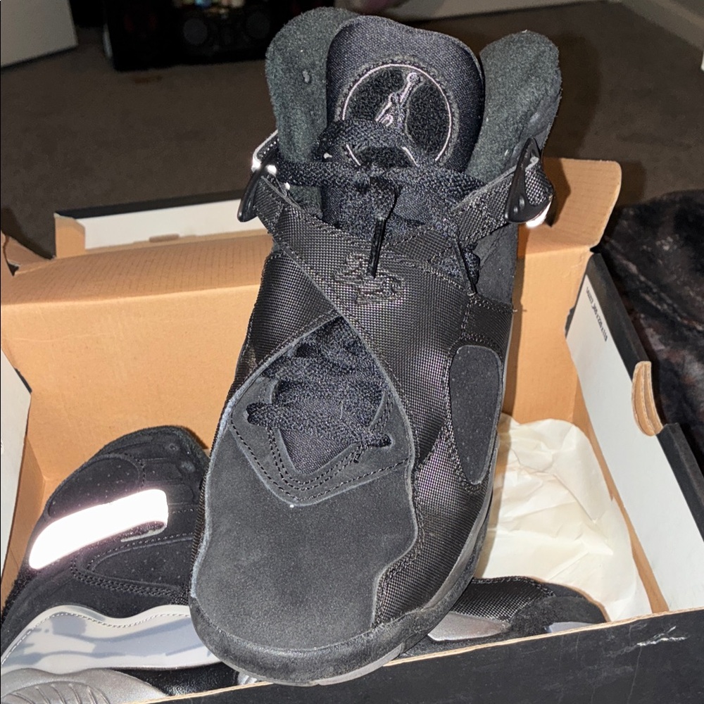 Jordan Black and Gray Women's Sneakers